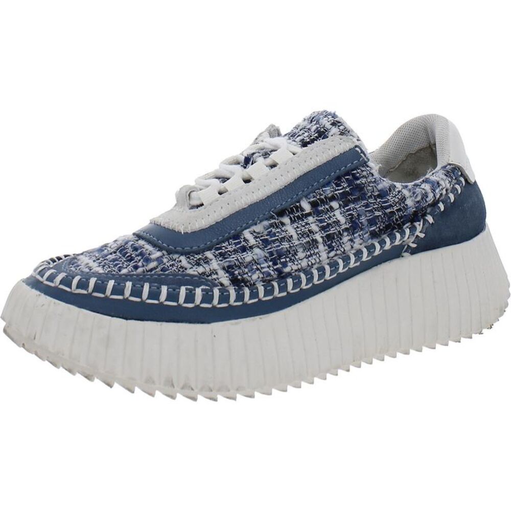 Dolce Vita Womens Dolen Navy Suede Casual and Fashion Sneakers Shoes Used
